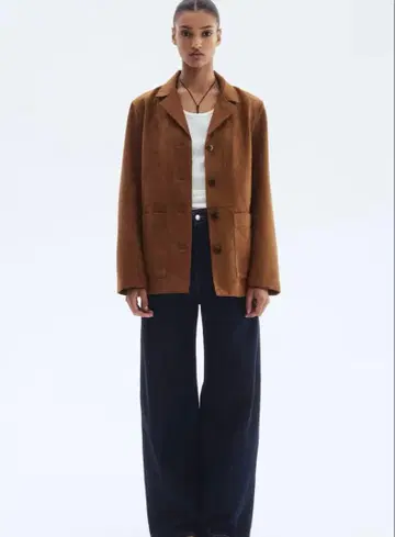 택 포함 새상품 H&M 스웨이드 자켓