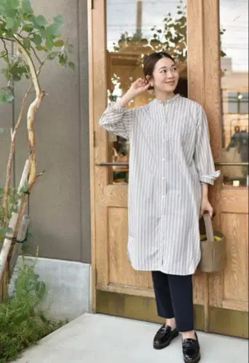 OURHOME 반슈 직조 베이직 셔츠