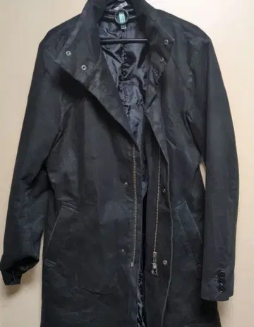 여성용 하프 코트, 지퍼 포켓 부착