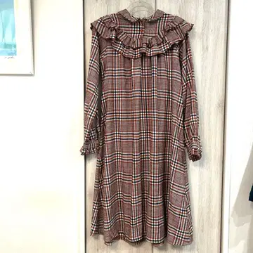 poppy tokyo 포피 체크 프릴 원피스 아사기니요 미사용