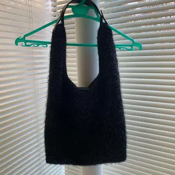 ICB 2WAY 에코백 블랙 샤기