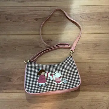 파밀리아 familiar 크리스마스 숄더백 핑크 브라운