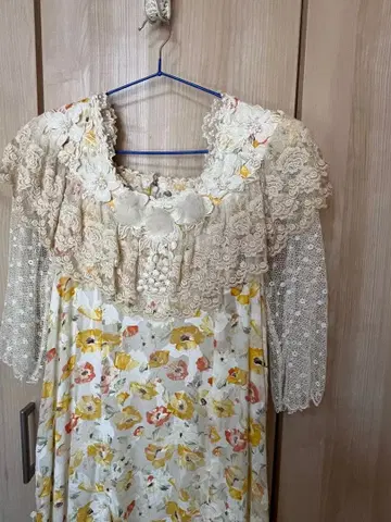 아틀리에 마리코 사랑스러운 꽃무늬 롱 원피스