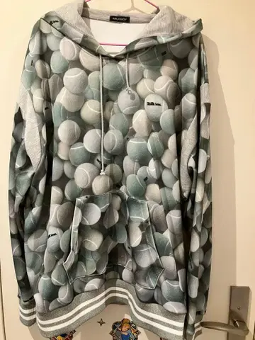 중고 MILK BOY TENNIS BOY 후드티 그린
