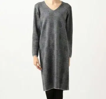 자유구 글렌체크 니트 원피스 44 사이즈