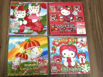 신슈 한정판 사과 페어리 버전 헬로키티 미니 타월 지역 한정