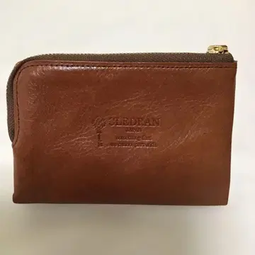 CLEDRAN 이단 접이식 지갑 카멜