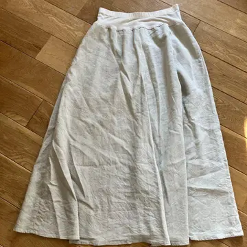 BEARDSLEY 린넨 플레어 스커트 베이지 사이즈1