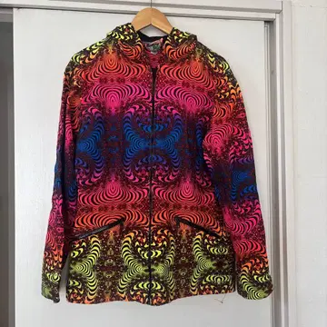 스페이스트 라이브 풀 프린트 자켓 레인보우 프랙탈