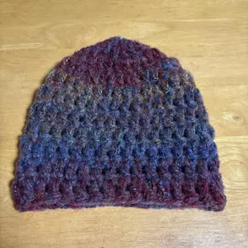 그라데이션 니트 비니