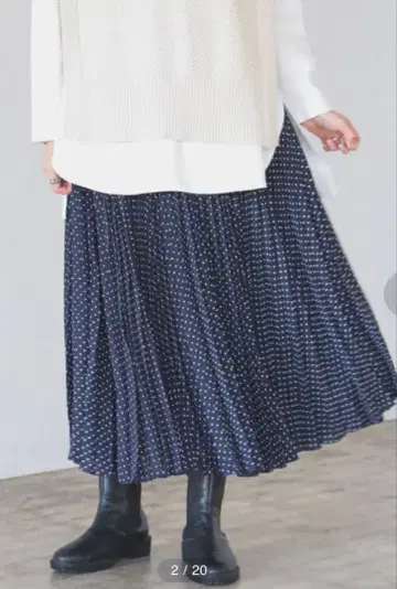 B :MIG by BEAMS 도트 셋업 네이비 M 사이즈