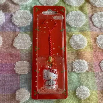 초레어 Sanrio 헬로키티 크리스마스 족쇄 스트랩 눈꽃