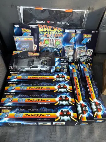 백 투 더 퓨처 타임머신과 아트 포스터 세트