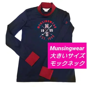 Munsingwear 여성용 골프웨어 모크넥 셔츠 루즈핏 L