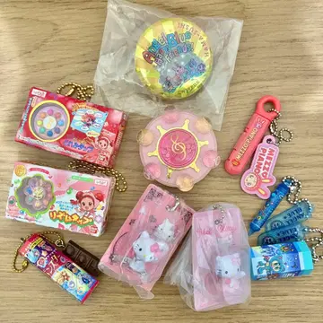 캡슐 토이 가챠 헤이세이 여아풍 10개 묶음 판매 키티, 엔젤 블루 등