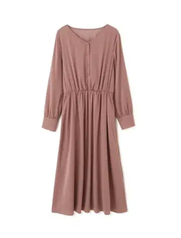 내추럴 뷰티 베이직 긴팔 원피스