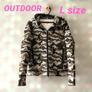 아웃도어 카모플라쥬 후드 자켓