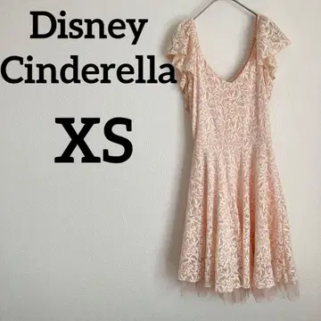 Disney 신데렐라 [ XS ] 핑크 슬리브리스 원피스