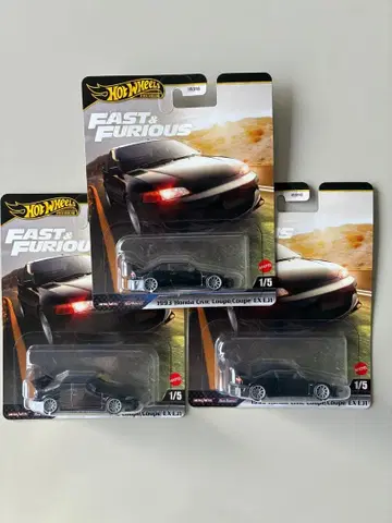 핫휠 와일드 스피도 시빅 쿠페 EX EJ1 3대 세트