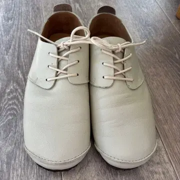Bliite 화이트 가죽 레이스업 슈즈 L 사이즈 새상품급!