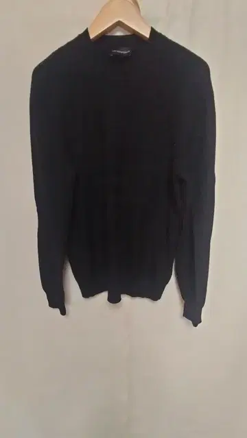 엠포리오 아르마니 코튼 긴팔 스웨터 블랙 정품 사이즈 M