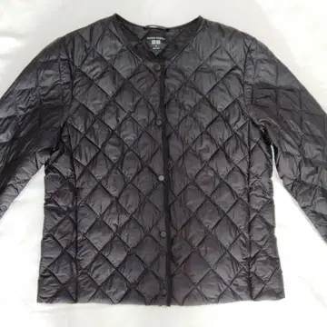 M 사이즈 블랙 퍼프 테크 퀼팅 자켓 블랙 유니클로