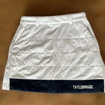 TAYLORMADE 여성용 골프 스커트 화이트/네이비 방한