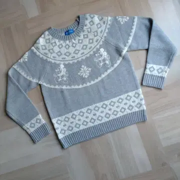 디즈니 리조트 [ 미키 자수 ] 니트 스웨터 S 사이즈