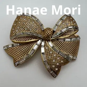 Hanae Mori 리본형 브로치