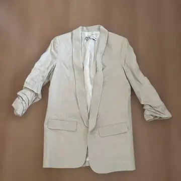 ZARA 베이지 테일러드 자켓 XS