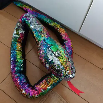 스팽글 뱀 BIG 봉제 인형