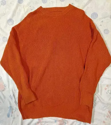 니코앤드 하찌 컬러 BIG 니트 풀오버 오렌지 남성용 M 사이즈