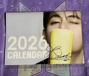 BTS 태태 V 2026년 최신 버전 벽걸이 달력 2