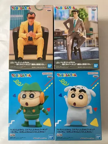 짱구는 못말려(크레용 신짱) 피규어 4종 원장 노하라 히로시 짱구