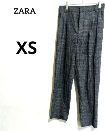 ZARA 체크 무늬 캐주얼 팬츠 [ XS ]
