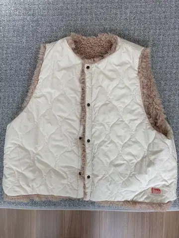 리버서블 베스트 아이보리 베이지