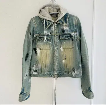 데미지 데님 자켓