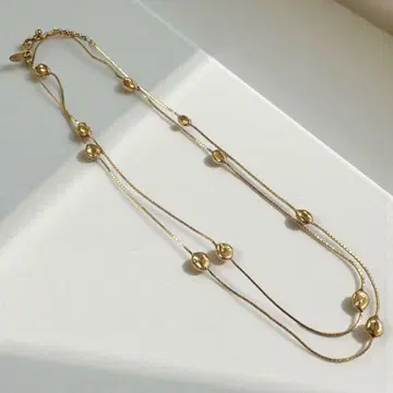 IOSSELLIANI 이오세리아니 실버 925 롱 목걸이 2연