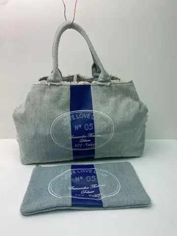 사만사 타바사 디럭스 토트백 파우치 포함 데님 숄더