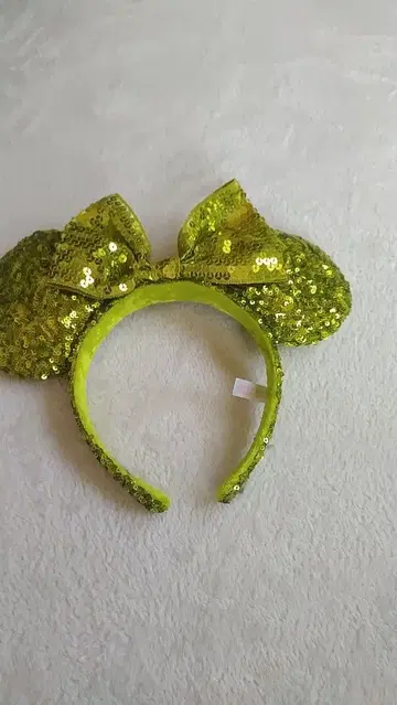 미키 귀 모양 스팽글 머리띠