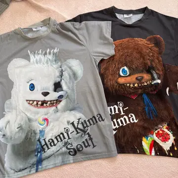 하미쿠마 Hami-Kuma T셔츠 2장 세트