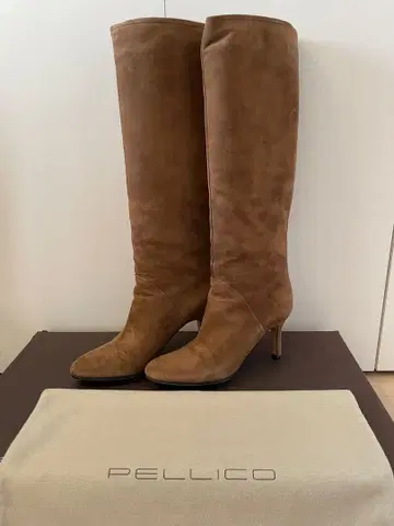 PELLICO 브라운 롱 부츠 37 ( 24cm )