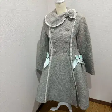 BABY 테디 리본 코트 민트