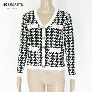 새상품 노 시크릿 V넥 니트 40 EKN754 S M 사이즈