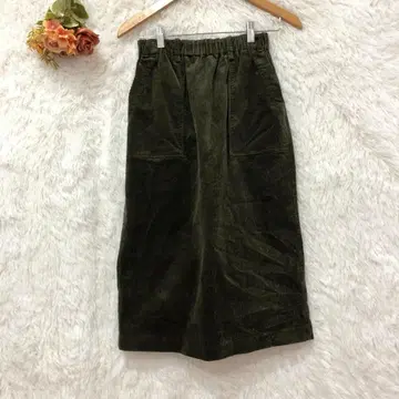 옷장 클래식 코듀로이 스커트 허리밴딩 일본제