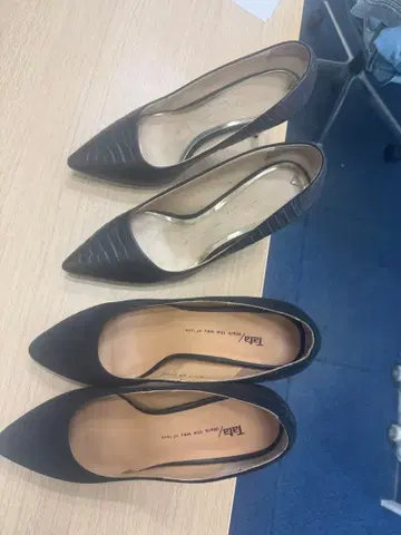 천연 가죽 신발 23CM