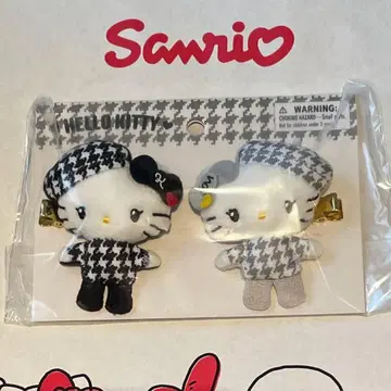 헤어 클립 세트 ( 흑백 걸리시 쌍둥이 코디 )