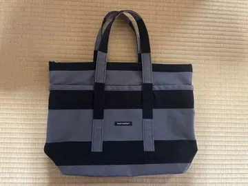 마리메꼬 그레이 x 블랙 보더 토트백