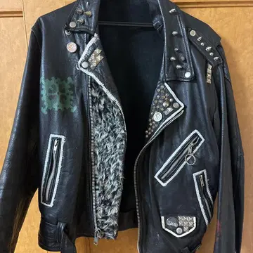 펑크 패션 가죽 자켓 스터드