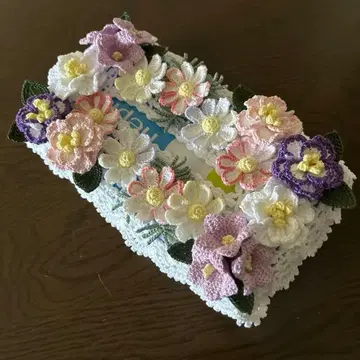 레이스 편직 티슈 커버 BOX용